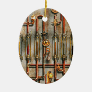 Adorno De Cerámica Steampunk - El múltiple de lubricación
