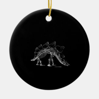 Adorno De Cerámica stegosaurus dinosaur skeleton nerdy biology