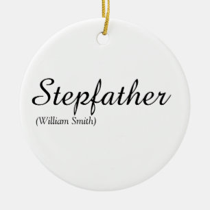 Adorno De Cerámica Stepfather, Stepdad Definition Elegant Script