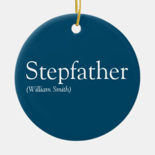 Adorno De Cerámica Stepfather, Stepdad Definition Modern Blue