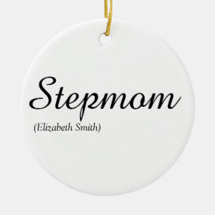 Adorno De Cerámica Stepmom Stepmom Modern Elegant Script