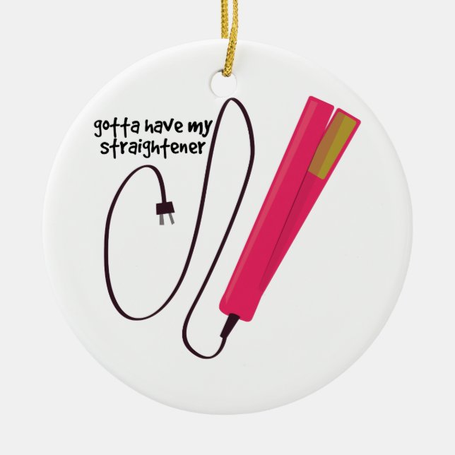 Adorno De Cerámica Straightener (Frente)