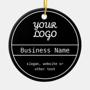 Adorno De Cerámica Su logotipo   Diseño comercial editable único