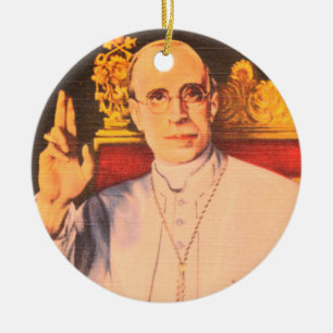 Adorno De Cerámica Su Santidad el Papa Pío XII - Iglesia Católica