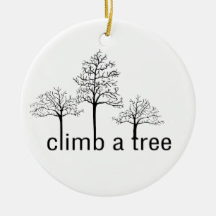 Adorno De Cerámica Suba un diseño del árbol
