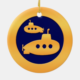 Adorno De Cerámica Submarinos del oro