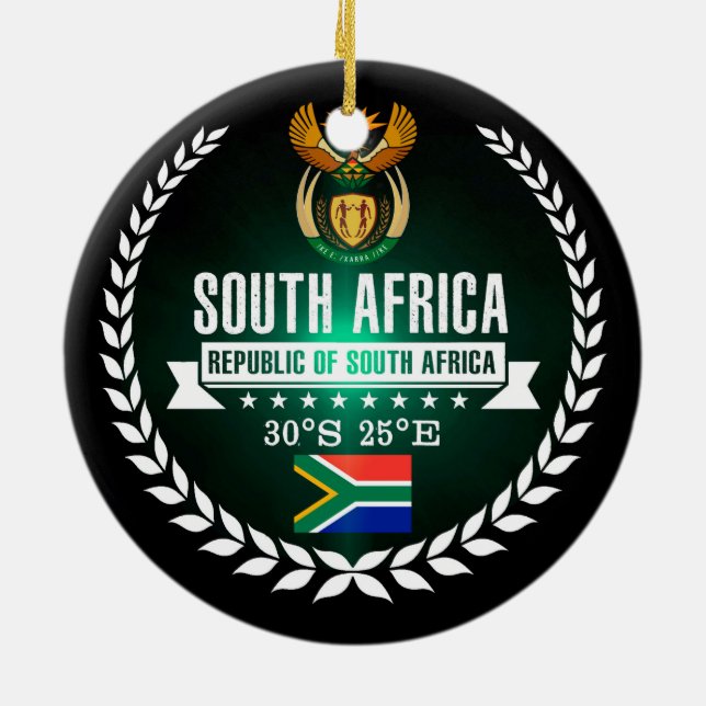 Adorno De Cerámica Sudáfrica (Atrás)