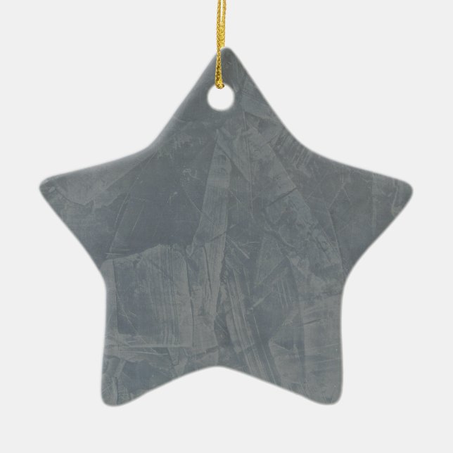 Adorno De Cerámica Suede Gris (Frente)