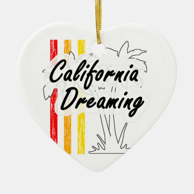 Adorno De Cerámica Sueño de California (Frente)
