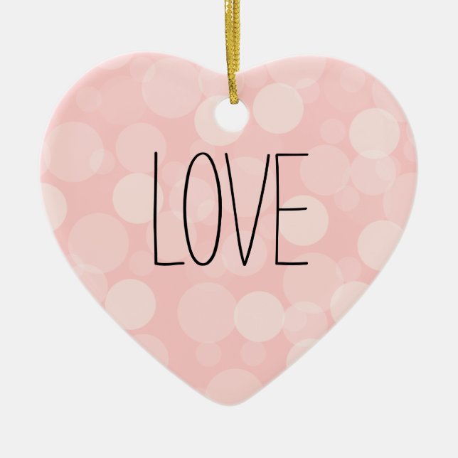 Adorno De Cerámica Sueño rosa (Frente)