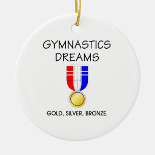 Adorno De Cerámica Sueños de gimnasia punteros