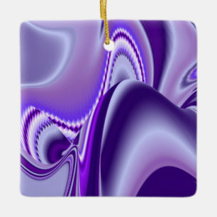Adorno De Cerámica Sueños del arcoiris de flores moradas