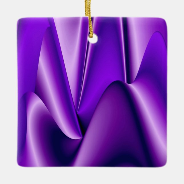 Adorno De Cerámica Sueños del arcoiris de flores moradas (Anverso)