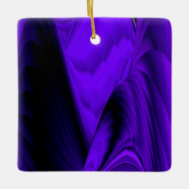 Adorno De Cerámica Sueños del arcoiris de flores moradas (Anverso)
