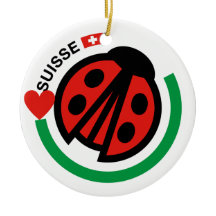 Suisse Lady Bug con bandera suiza