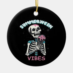 Adorno De Cerámica Summerween Vibes Spooky Summer Pumpkin Classic