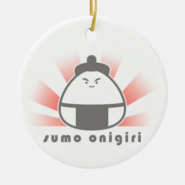 Adorno De Cerámica Sumo Onigiri (Frente)