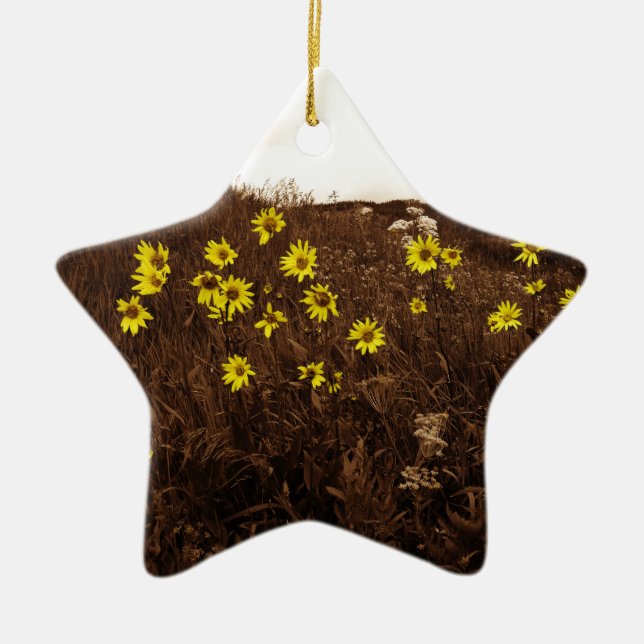 Adorno De Cerámica Sunflower (Frente)