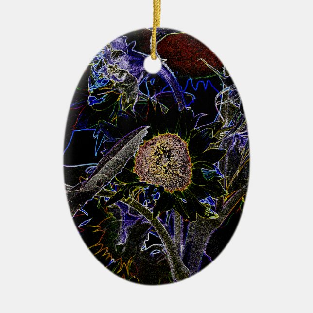 ADORNO DE CERÁMICA SUNFLOWERS (Frente)