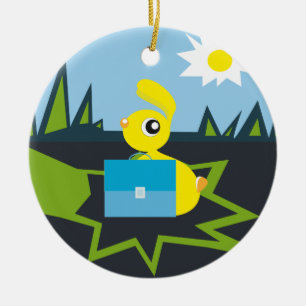 Adorno De Cerámica Sunny Bunny