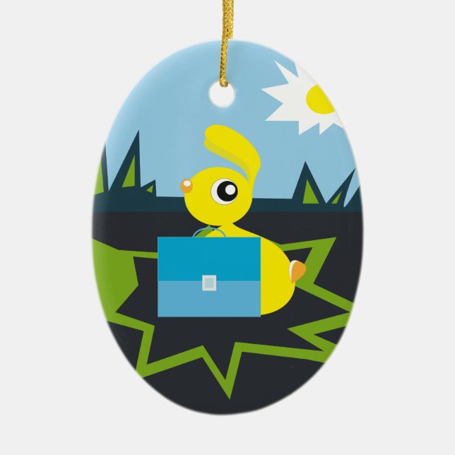 Adorno De Cerámica Sunny Bunny (Frente)