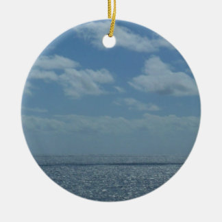 Adorno De Cerámica Sunny Caribbean Sea Blue Ocean