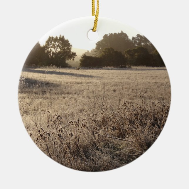 Adorno De Cerámica Sunrise at Bear Valley Trailhead Landscape (Frente)