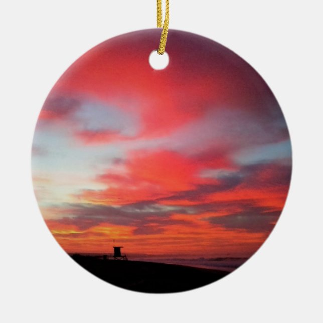 Adorno De Cerámica Sunrise at Newport Beach, CA (Frente)