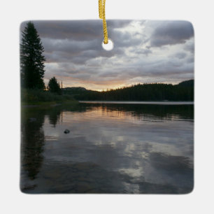 Adorno De Cerámica Sunrise at Swiftcurry Lake II