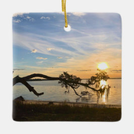 Adorno De Cerámica Sunset Over East Bay