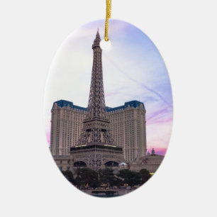 Adorno De Cerámica Sunset Paris Las Vegas Tour Eiffel Fake
