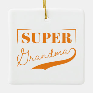 Adorno De Cerámica Super Abuela