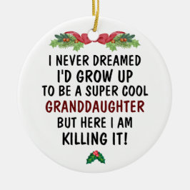 Adorno De Cerámica Super Guay Abuela mata y Personalizado foto