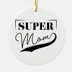 Adorno De Cerámica Super Mamá