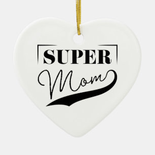 Adorno De Cerámica Super Mamá
