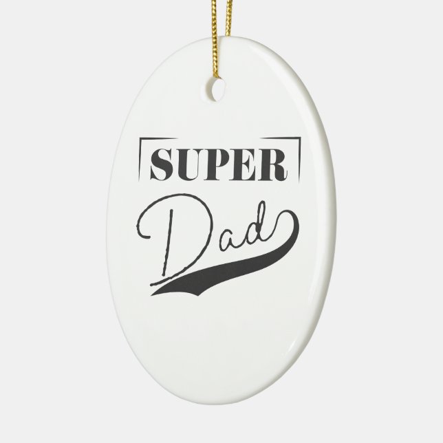Adorno De Cerámica Super Papá (Izquierda)