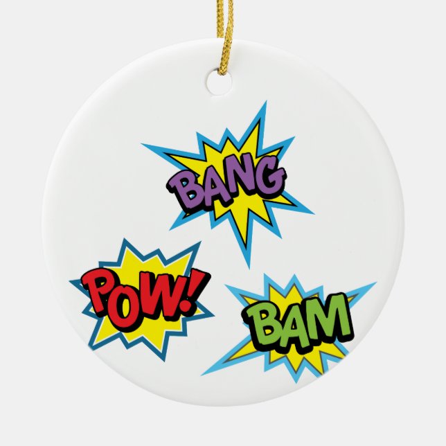Adorno De Cerámica Superhero Bursts (Frente)