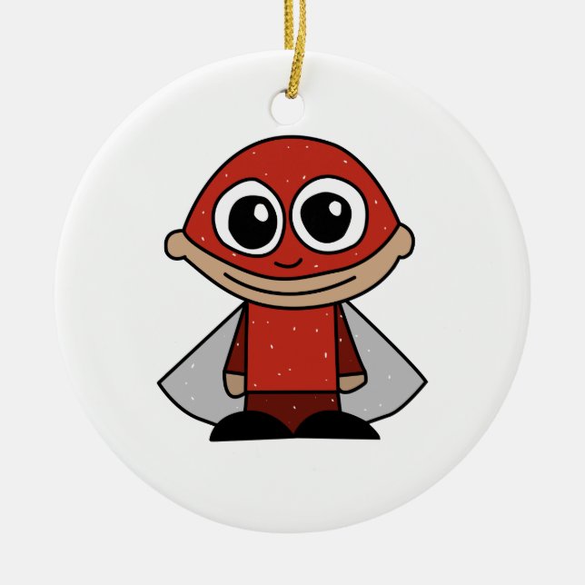 Adorno De Cerámica Superhéroe (Frente)