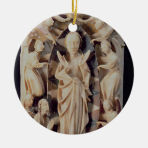 Adorno De Cerámica Suposición de la Virgen (alabastro)