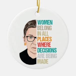 Adorno De Cerámica Supreme Court Vote, Ruth Bader Ginsburg
