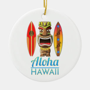 Adorno De Cerámica Surf Aloha Hawaii Hawaii