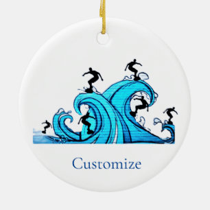 Adorno De Cerámica Surfers Everywhere Thunder_Cove