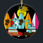 Adorno De Cerámica Surfistas Beach Bum Surfing Surfing Hippie Vans<br><div class="desc">Surfboards Beach Bum Surfing Hippie Vans "surf" "surf" "surf" "surf" "beach bum" "océano" "hippie vans" "palmeras" "olas tropicales" "Hawaii" "tablas de surf" "deportes acuáticos" "Hawaii" "surf board"</div>
