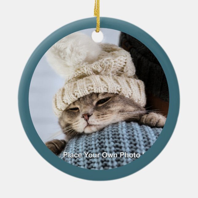 Adorno De Cerámica Suroeste De Invierno Geométrico Snowflake Personal (Atrás)