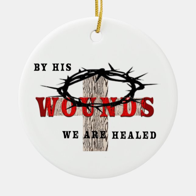 Adorno De Cerámica sus heridas (Frente)