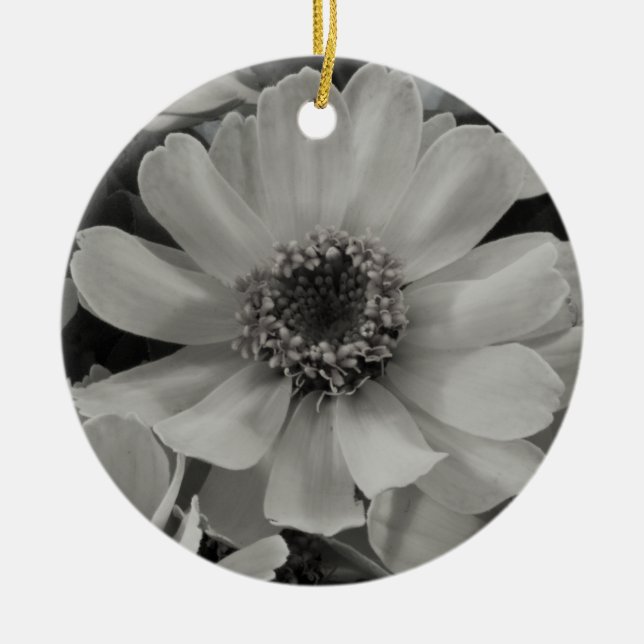 Adorno De Cerámica Susan Flowers de ojos marrones (Frente)
