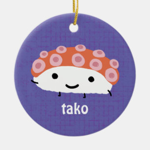 Adorno De Cerámica Sushi del pulpo (tako)