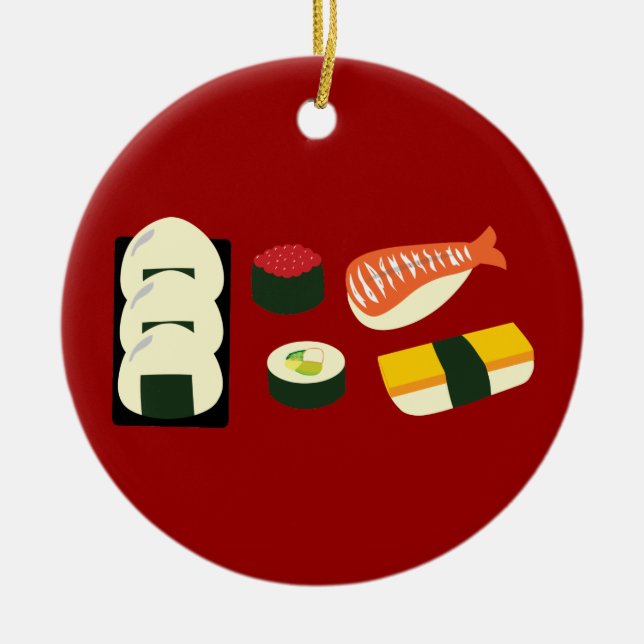 Adorno De Cerámica Sushi Fun (Frente)
