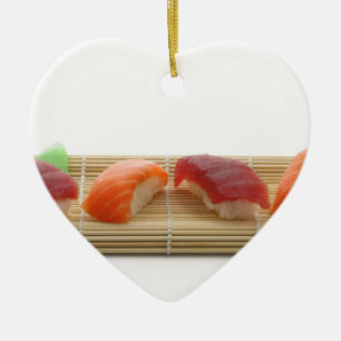 Adorno De Cerámica Sushi Japonés Delicioso Comida Asiática Sabroso