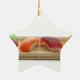 Adorno De Cerámica Sushi japonés delicioso delicioso alimento asiátic
